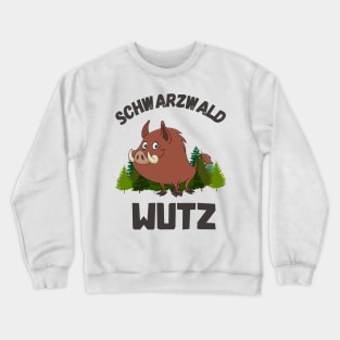 Schwarzwald Lustiges Wildschwein Schwäbisch Wutz Crewneck Sweatshirt